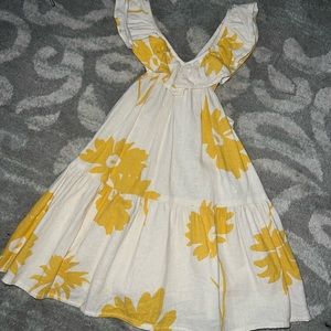 Toddler girls ZARA yellow dress